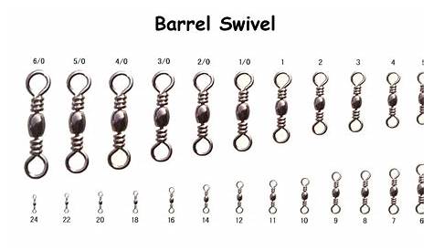 fishing barrel swivel sizes