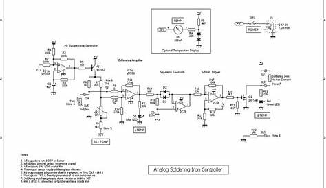 Analog soldering iron controller schematic | Soldering, Soldering iron