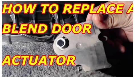 HOW TO REPLACE A BLEND DOOR ACTUATOR CHEVY TAHOE - YouTube