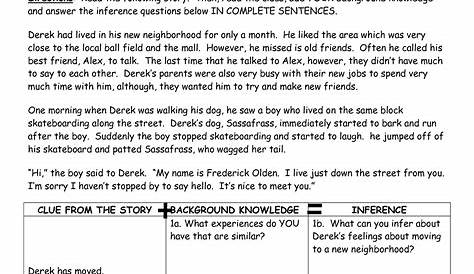 inference worksheets 1 answer key