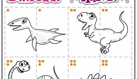 Free Printable Dinosaur Worksheets | TeachersMag.com | Dinosaur