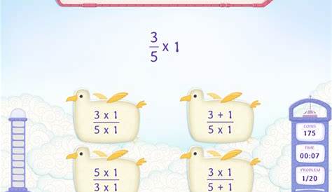 multiply a fraction by a whole number worksheet
