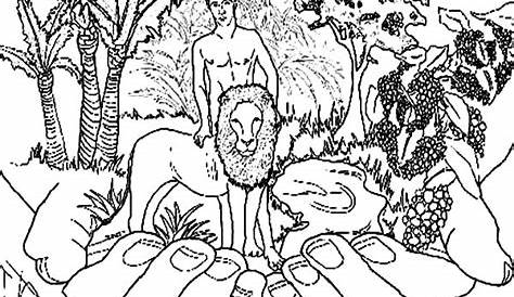 garden of eden coloring pages free printable