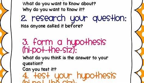 scientific method for 1st graders