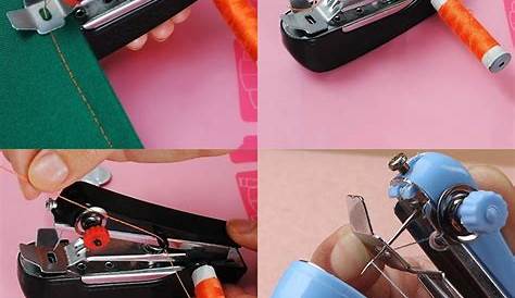 1Pcs Mini Sewing Machine Manual Portable DIY Needlework Cordless Home