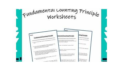 fundamental counting principle worksheets