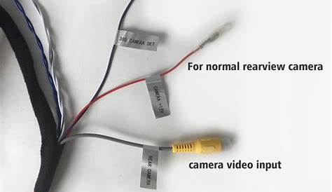backup camera wiring harness