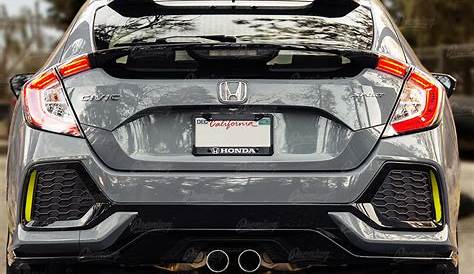 2020 honda civic rear bumper