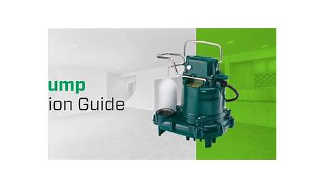 Zoeller Sump Pump Installation Manual