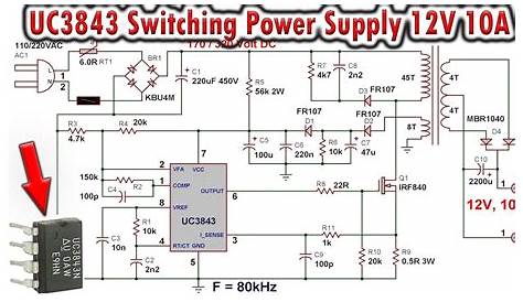 12 volt switching power supply schematic