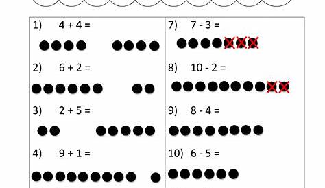 touch math addition and subtraction worksheets