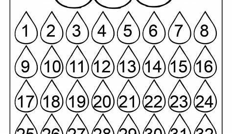 Number Charts 1-50 to Print | Activity Shelter