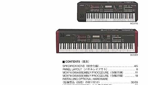 yamaha moxf6 manual