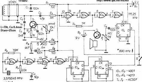 Metal detector circuit diagrams and projects