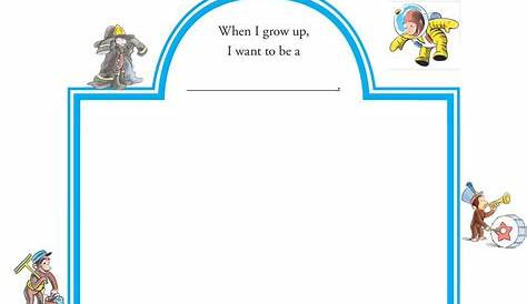 When I Grow Up worksheet | When i grow up, Growing up, Kids english