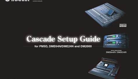YAMAHA CASCADE PM5D SETUP MANUAL Pdf Download | ManualsLib