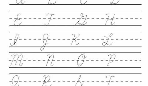 printable cursive handwriting worksheets
