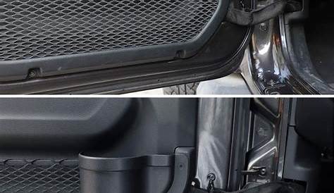 Door Pocket Front Door Storage Box Net for 2018-2020 Jeep Wrangler JL