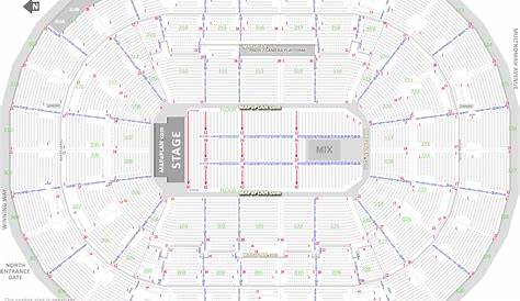 Portland Moda Center seating chart - Detailed seat & row numbers end