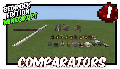 what do comparators do in minecraft