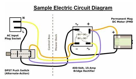 schematic diagram of electric circuit