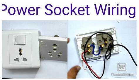 Power Socket Wiring | 3 Pin or 5 Pin Power Socket Wiring With Diagram