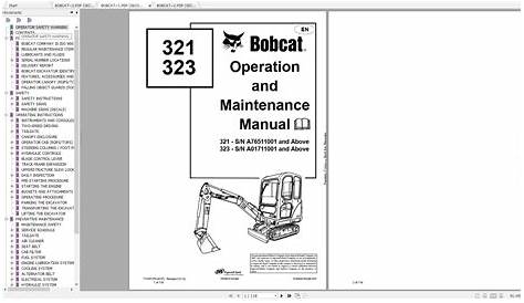 bobcat 323 service manual