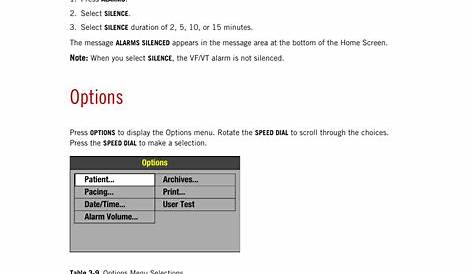 Options, Basic orientation | Physio-Control LIFEPAK 15 User Manual