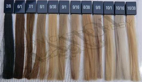 wella blonde hair color chart