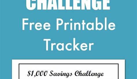 1000 Money Saving Challenge Printable / Save 1000 in 30 Days / Savings