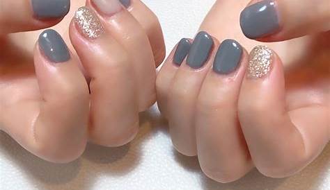 グレー ラメ グラデーション ネイル ハンド ワンカラー ジュ Jas NAILのデザイン No 3731893 ｜ブック