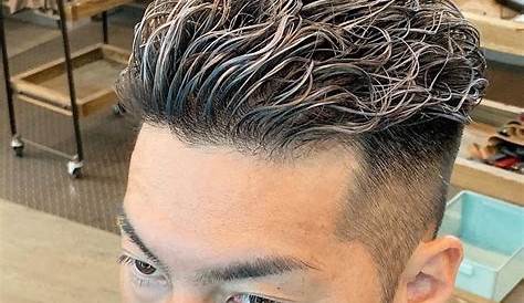 メンズ 髪型 くせ毛 オールバック 73分け 刈り上げヘア｜・ LIPPS Ray Ginza｜MENS HAIRSTYLE