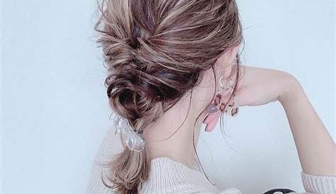 可愛い 簡単 髪型 ミディアム ヘアが10倍かわいく大変身♡垢抜けヘアアレンジ15選【HAIR】 ヘアアレンジ ショートのヘアスタイル アップヘアの