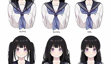 女の子向け可愛い髪型イラスト Animation Sketches Anime Drawings Sketches Hair Reference Art