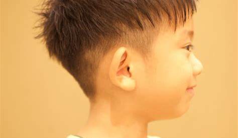 子供 髪型 男の子 ツーブロック 短め STYLE『小学生の前下がりマッシュスタイル』 鳥取市の美容室ステラ『STELLA PREMIUM HAIR』