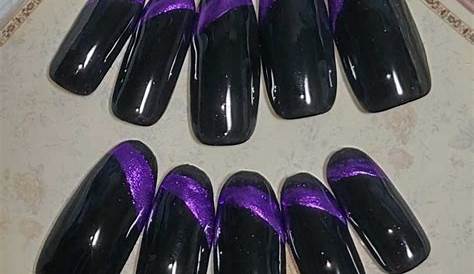黒 紫 ネイル シンプル のおすすめ15選♡ひと塗りで高級感ある指先に トラブルブック