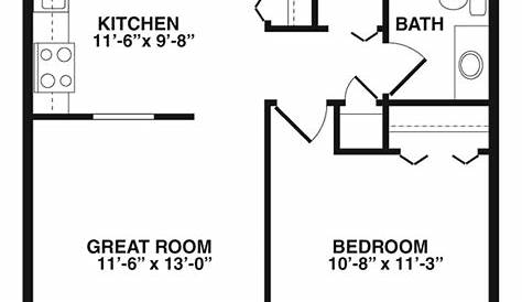 Spectacular One Bedroom Apartment Plans Photos | Courtalexa