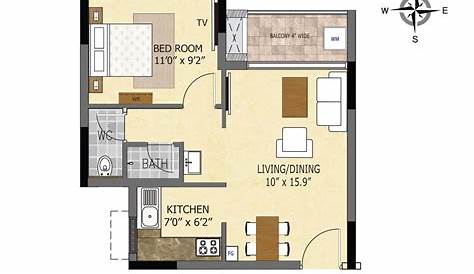 1 Bhk Flat Design Plans Home Design