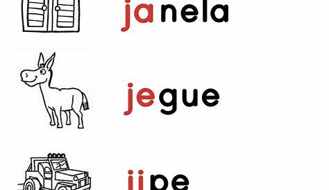 Aprender sílabas e palavras letra J - YouTube