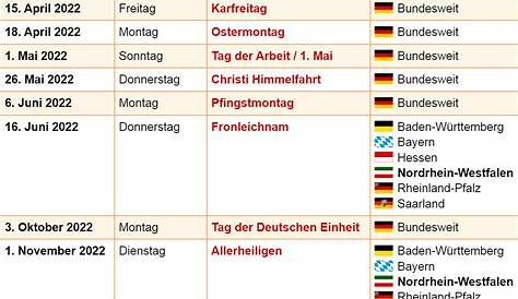 Feiertage 2028 in Deutschland mit druckbaren Vorlagen