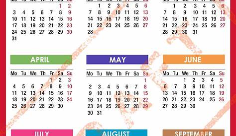 Calendar 2022 - 12 months yearly calendar Vector Image