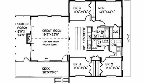 1600 sq ft House Plan 1600 sq ft 3D House Design 40x40 North West