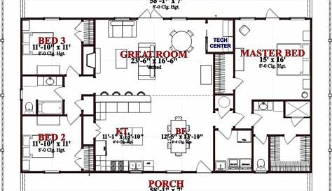 Ranch Style House Plans 1800 Square Feet (see description) (see