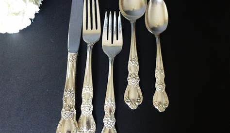 95piece GRAND HERITAGE Rogers Bros 1847 Silverplate Flatware Etsy