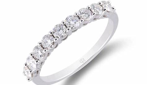 18ct White Gold Eternity Ring Diamond Ramsdens Jewellery