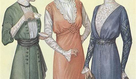 inspirations Edwardian fashion, 1914 dress, 1914 fashion