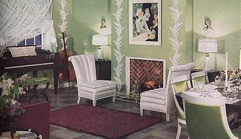 1930's 1930s home decor, Retro room, 1930s decor