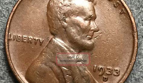 1933 Wheat Penny Worth P Fine Lincoln Cent 1c Us Coin 2