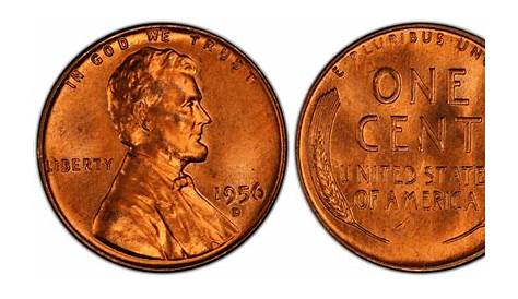 1956 Wheat Penny Worth Lincoln Pennies Values And Prices Past Sales