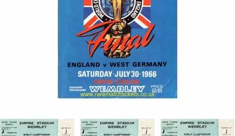 Genuine original 1966 World Cup Final Ticket & Original Programme